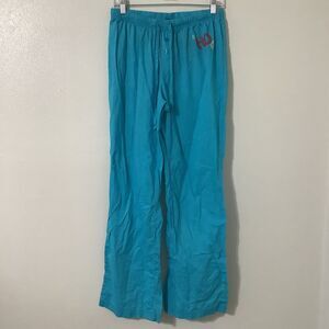 Vintage Y2K Harley Davidson Women Biker Tropical McBling Graphic Logo Pj Pants M
